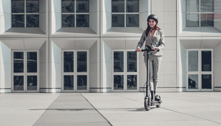 Even Women Can Ride A Scooter